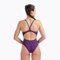 Moteriškas vientisas maudymosi kostiumėlis Arena Team Light Drop Solid plum/white 7