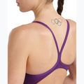 Moteriškas vientisas maudymosi kostiumėlis Arena Team Light Drop Solid plum/white 8