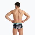 Vyriški arena Icons Swim Low Waist Short Logo maudymosi bokseriai juoda/balta/mėlyna diamond 2
