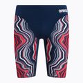 Vyriškos Arena Swim Jammer marmurinės tamsiai mėlynos/raudonos spalvos kelnės