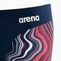 Vyriškos Arena Swim Jammer marmurinės tamsiai mėlynos/raudonos spalvos kelnės 3