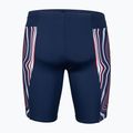 Vyriškos Arena Swim Jammer marmurinės tamsiai mėlynos/raudonos spalvos kelnės 5