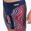 Vyriškos Arena Swim Jammer marmurinės tamsiai mėlynos/raudonos spalvos kelnės 8