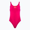 Moteriškas vientisas maudymosi kostiumėlis arena Team Swim Tech Solid freak rose/soft green