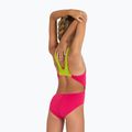 Arena Team Swim Tech Solid freak rose/soft green vaikiškas vientisas maudymosi kostiumėlis 6
