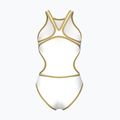 Moteriškas vientisas maudymosi kostiumėlis Arena One Biglogo One Piece white/gold 2