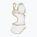 Moteriškas vientisas maudymosi kostiumėlis Arena One Biglogo One Piece white/gold 5
