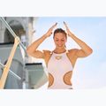 Moteriškas vientisas maudymosi kostiumėlis Arena One Biglogo One Piece white/gold 12