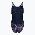 Moteriškas vientisas maudymosi kostiumėlis arena Kikko Pro Swimsuit Challenge Back navy/team redwhiteblue 2