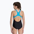 Vaikiškas vientisas maudymosi kostiumėlis arena Multi Pixels New Swim Pro Back juodas/turkio spalvos 4