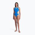 Moteriškas vientisas plaukimo kostiumas arena One Biglogo One Piece blue river/fluo orange 2