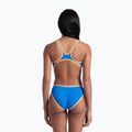 Moteriškas vientisas plaukimo kostiumas arena One Biglogo One Piece blue river/fluo orange 3