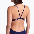 Vientisas moteriškas plaukimo kostiumas arena Lace Back Solid navy/white 8