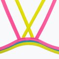 Moteriškas vientisas maudymosi kostiumėlis arena One Double Cross Back One Piece turquoise/fluo pink/soft green 5