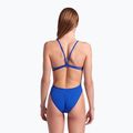 Vientisas moteriškas plaukimo kostiumas arena Lace Back Solid royal/white 7