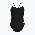 Vientisas moteriškas plaukimo kostiumas arena Lace Back Solid black/white