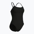 Vientisas moteriškas plaukimo kostiumas arena Lace Back Solid black/white 3