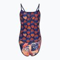 Moteriškas vientisas maudymosi kostiumėlis arena Reversible Swimsuit Challenge Back navy/multi 2