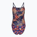 Moteriškas vientisas maudymosi kostiumėlis arena Reversible Swimsuit Challenge Back navy/multi 6