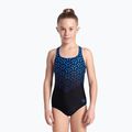 Vaikiškas vientisas maudymosi kostiumėlis arena Kikko V Swim Pro Back black/blue china 5
