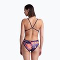 Moteriškas vientisas maudymosi kostiumėlis arena Reversible Swimsuit Challenge Back navy/multi 11