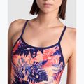 Moteriškas vientisas maudymosi kostiumėlis arena Reversible Swimsuit Challenge Back navy/multi 13