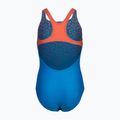 Vaikiškas vientisas maudymosi kostiumėlis arena Kikko V Swim Pro Back blue china/calypso coral 3