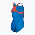Vaikiškas vientisas maudymosi kostiumėlis arena Kikko V Swim Pro Back blue china/calypso coral 4