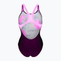 Moteriškas vientisas plaukimo kostiumas arena Imaginary Swim Pro Back black/shocking pink/multi 2