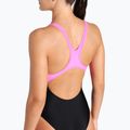 Moteriškas vientisas plaukimo kostiumas arena Imaginary Swim Pro Back black/shocking pink/multi 9