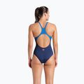 Moteriškas vientisas plaukimo kostiumas arena Foggy Dots Swim Pro Back navy / blue cosmo 3