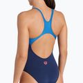 Moteriškas vientisas plaukimo kostiumas arena Foggy Dots Swim Pro Back navy / blue cosmo 5