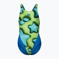 Vaikiškas vientisas plaukimo kostiumas arena Star Shaped Swim Tech L blue river/soft green/multi