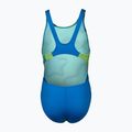 Vaikiškas vientisas plaukimo kostiumas arena Star Shaped Swim Tech L blue river/soft green/multi 2