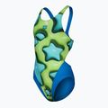 Vaikiškas vientisas plaukimo kostiumas arena Star Shaped Swim Tech L blue river/soft green/multi 3
