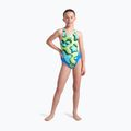Vaikiškas vientisas plaukimo kostiumas arena Star Shaped Swim Tech L blue river/soft green/multi 6