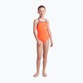 Vaikiškas vientisas plaukimo kostiumas arena Star Graphic Lightdrop Back bright coral / plum 2