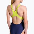 Vaikiškas vientisas plaukimo kostiumas arena Light Tricks Swim Pro Back navy/soft green/multi 9
