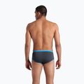 Vyriškos plaukimo trumpikės arena One Low Waist Short Big Logo asphalt/turquise 3