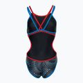 Moteriškas vientisas maudymosi kostiumėlis arena  One Fireflow Double Cross blue river/red/black multi 2