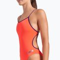 Vientisas moteriškas plaukimo kostiumas arena Lace Back Solid bright coral/plum 4