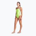 Vientisas moteriškas plaukimo kostiumas arena Lace Back Solid artic lime/future dusk 2