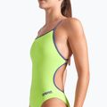 Vientisas moteriškas plaukimo kostiumas arena Lace Back Solid artic lime/future dusk 4