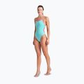 Vientisas moteriškas plaukimo kostiumas arena Lace Back Solid water/shocking pink 2