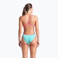 Vientisas moteriškas plaukimo kostiumas arena Lace Back Solid water/shocking pink 3