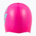 Plaukimo kepuraitė arena Big Logo shocking pink/water 4