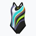 Moteriškas vientisas maudymosi kostiumėlis arena Water Fluids Swim Pro Back black multi/black