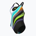 Moteriškas vientisas maudymosi kostiumėlis arena Water Fluids Swim Pro Back black multi/black 4