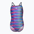Vaikiškas vientisas maudymosi kostiumėlis arena Racing Stripe Lightdrop Back multi/navy/navy