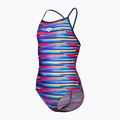 Vaikiškas vientisas maudymosi kostiumėlis arena Racing Stripe Lightdrop Back multi/navy/navy 3
